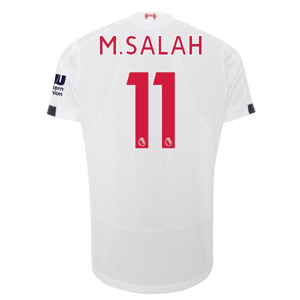 Camiseta Liverpool NO.11 M.Salah Segunda equipación 2019-2020 Blanco